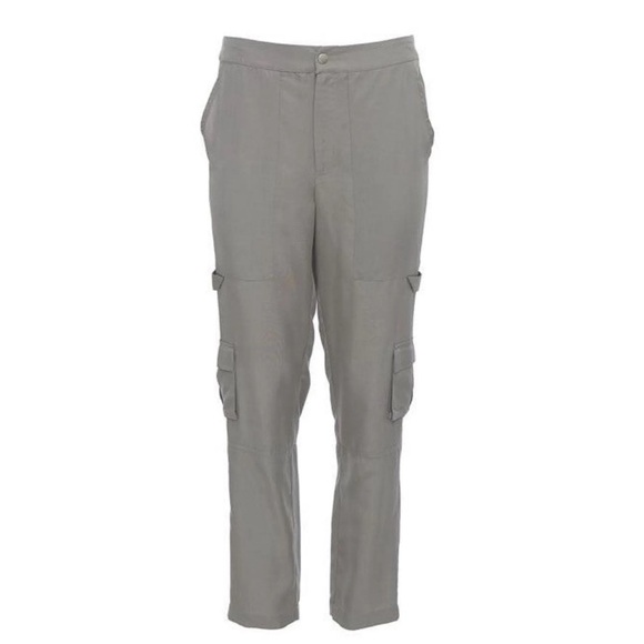 Women's Gray Cargo Pants - Picture 1 of 5